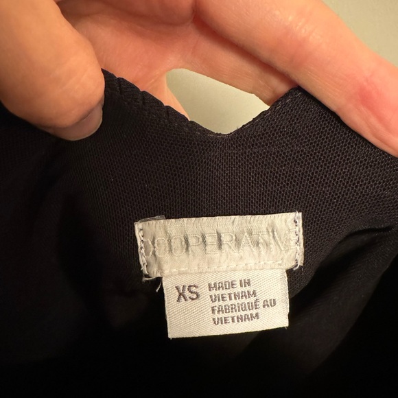 Cooperative (Urban Outfitters) black heart cutout ribbed mini bodycon dress - Picture 6 of 7